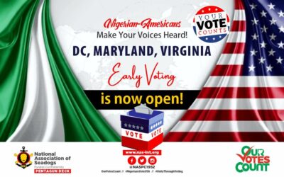 NAS Pentagun Deck (Washington DC) Urges Nigerian-Americans to Go Out and Vote in the Upcoming U.S. General Elections